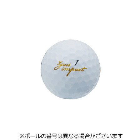 ゼウスインパクト 【非公認球】ゴルフボール 1ダース【ツアーティープレゼント中！】