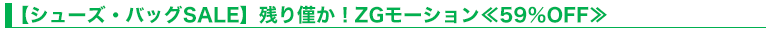 【シューズ・バッグSALE】残り僅か！ZGモーション≪59％OFF≫