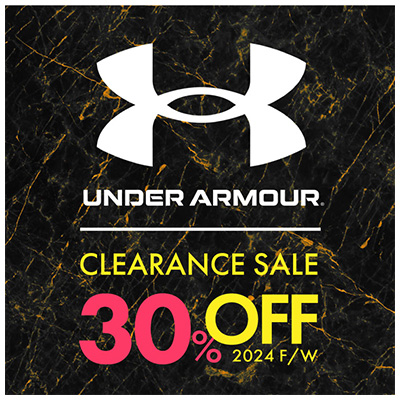 UNDER ARMOUR CLEARANCE SALE 30％OFF