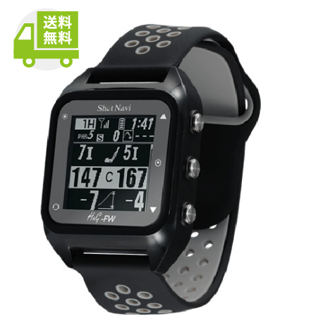 ショットナビ 腕時計型GPSゴルフナビ HuG-FW BK