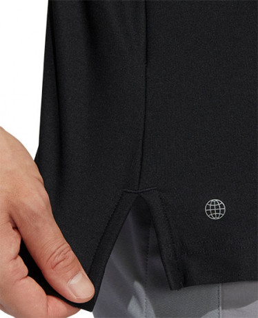 ソリッド チェストポケット半袖ボタンダウンシャツ MBZ98 ブラック