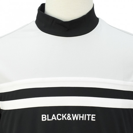アルファドライ3Dラインモックネックシャツ(2022年春夏モデル) BGS9502WJ BK