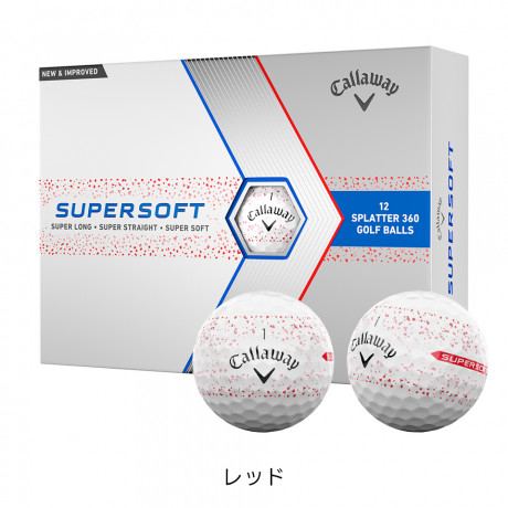 【数量限定】SUPERSOFT SPLATTER 360 2024 ゴルフボール 1ダース