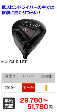 G410 LST|ピン|ドライバー|中古ゴルフクラブを探す|ゴルフ・ドゥ