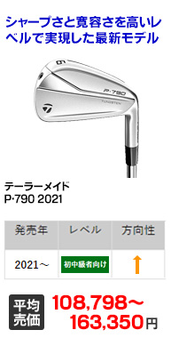 P・790 2021｜テーラーメイド｜アイアンセット｜中古ゴルフクラブを 