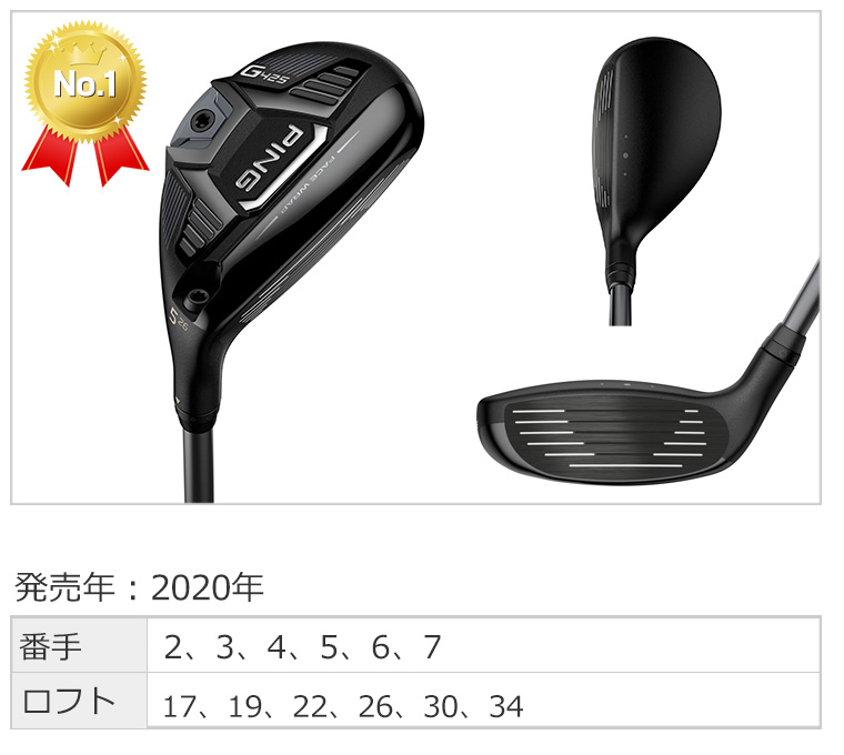PING ピン G425 7U ユーティリティ レスキュー ハイブリッド