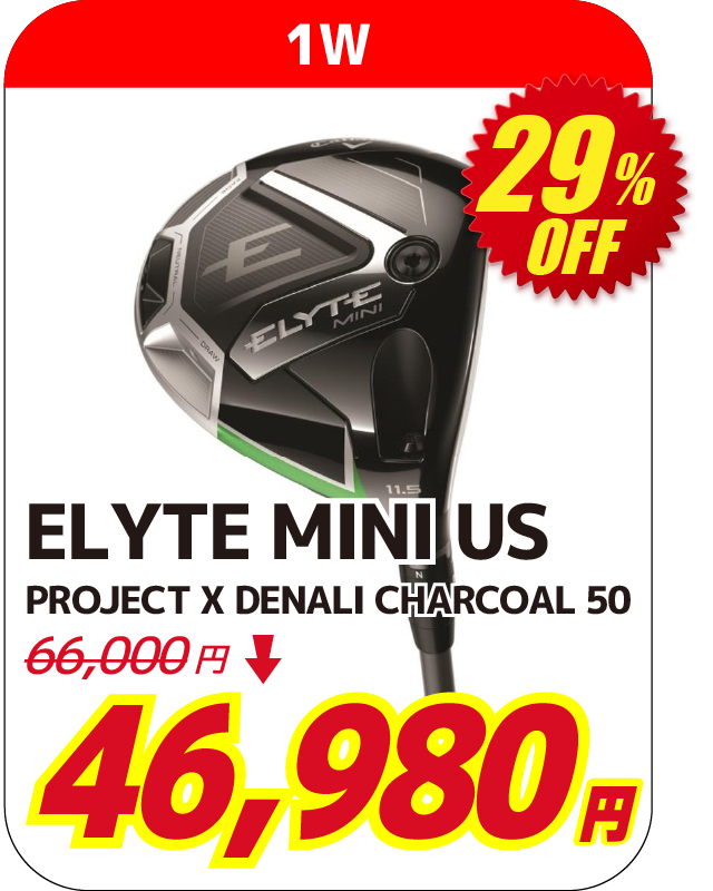 ELYTE MINI US １Ｗ PROJECT X DENALI CHARCOAL 50